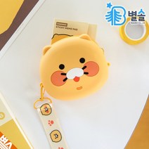 카카오 냥이 춘식이 얼굴파우치 실리콘 카드 동전지갑