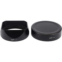 일본직발송 2. HAOGE 렌즈 후드 금속 스퀘어 베이요넷 에 FUJIFILM XF35MMF2 R WR XF23MMF2 R WR XC 35MM, One Size, One Color