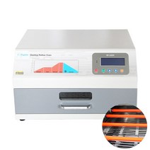 Pcb RF-A250 납땜 리플 로우 오븐 1600W 적외선 뜨거운 공기 250*200MM 썰물 기계, 04 SA PLUG_02 220V