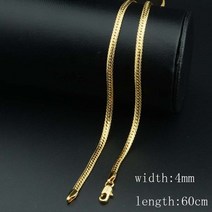 스네이크목걸이 뱀줄목걸이 18k 14k 실버 두줄 목걸이 1pcs 45cm-60cm 긴 3mm 4mm 커플 로즈 골드 컬러 뱀