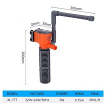 수족관 물고기 탱크 필터용 3 1 필터 미니 산소 잠수정 정수기 펌프 220V, 40W_EU PLUG