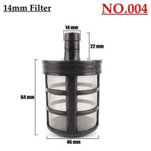 10 종류 8 ~ 14mm 호스 파이프 필터 세차 가든 관개 스프레이 어 펌프 필터링 네트 스트레이너 스테인레스 스틸 메쉬, 5pcs, NO.004