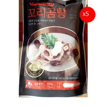 꼬리곰탕(청우 570g)5개 소꼬리 꼬리곰탕맛집 이푸꼬리곰탕 이푸곰탕 즉석탕 간편식 설렁탕과곰탕 즉석요리