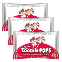 Tootsie Pops 투시팝 캔디 케인 페퍼민트 막대 사탕 272g x 3팩 투시롤 Peppermint