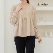 클라셰 KLACHE 엠보절개블라우스 CB2FBL051A