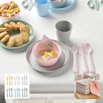 생일파티 어린이집 교회 유아용 식기도구 모음 6종+다용도행주 [이케아정품], 유아용 식기도구 18종+다용도행주