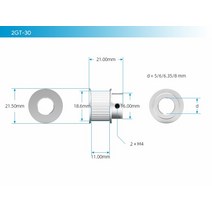 초정밀 GT2 2GT 타이밍 풀리 30 36 40 60 80 톱니 바퀴 보어 5mm 8mm 알루미늄 기어 폭 10mm 3D 프린터 부, 12 40T B6.35W10
