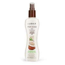 BioSilk 반려견 실크테라피 샴푸 코코넛오일 함유 | 반려동물을 위한 코코넛 애견 샴푸 컨디셔닝 엉킴 손질용 스프레이 | 천연 코코넛오일 함유 애견 샴푸 스프레이, Conditioning Detangling Spray, 7 Fl Oz (Pack of 1)