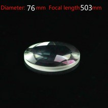 해외 지름 76mm Focal 길이 503mm Plano convex 렌즈 Magnifying 광학 글래스 렌즈 Prism Processing 농사