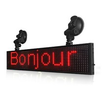 LED전광판 smd p5 rgb wifi programmable led sign screen led car display 움직이는 텍스트 버스 목적지 보드 led 창 광고, 체인 및 어댑터