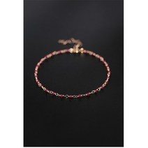 여성 금팔찌 14k 골드 체인 팔찌 daimi gypsophila ruby ​​handmade gemstones 정품 gold injection 사용자 정의