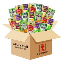 [세트] 30입 한모금 과즙 음료 갈아만든배 우리배 머스캣 매실 제주감귤 미니 캔 음료수