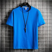 DFMEI 여름 순면 라운드 반팔 티 남 커플 순색 반팔 루즈핏 차이나 티셔츠