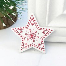 트리 장식 소픔 데코 용품 5pcs 눈꽃별 A_화이트