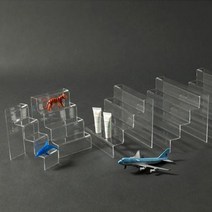 계단식 아크릴 진열대 4단 1P 백화점 매대 테이블 피규어 전시대 마카롱 B