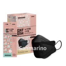 뉴크린웰 스타일 황사마스크 대형 KF94, 30개입, 2개, 블랙