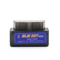 obd2 new elm 327 블루투스 obdii 프로토콜 mini elm327 블루투스 v2.1 obd2 자동차 진단 도구 스캐너 3 컬러 코드 리더, 검은색