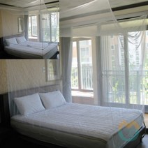 위아리턴 심플 사각 모기장 (화이트) (대) 퀸침대모기장 모기장캐노피 공주모기장