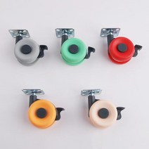 테이블 작업대 가구바퀴 라이아칼라바퀴 핑크 스톱 65파이