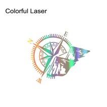 캠핑카 꾸미기 악세사리 자동차 스티커 폭스 바겐 vw 트랜스포터 t4 t5 t6 캠퍼 반 나침반 그래픽 바디 장식 비닐 필름 데칼 액세서리 1 pcs, 다채로운 레이저