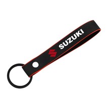 바이크헬멧 스즈키 Vstrom 650 1000 dl GSXS GSR 750 600 400 하야부사 오토바이 키 체인 스웨이드 가죽, 04 style2 red edge