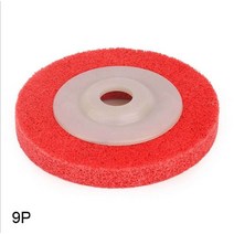 대리석연마100mm 4 인치 나일론 섬유 휠 부직포 연마 디스크 금속 세라믹 대리석 목재 공예용 패드 2 개, 02 2pcs Red