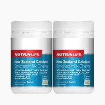 뉴트라라이프 뉴질랜드 칼슘 밀크 60정 2팩 NUTRALIFE NZ Calcium Enriched Milk