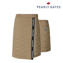 파리게이츠 골프 pearlygatesgolf여성 퀄팅 사이드 지퍼 스커트 P521A4PC372_BG, 000, BG