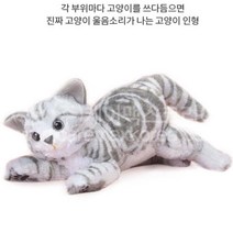 요양원 경로당 실버타운 어르신 부모님선물 쓰담으면 울음소리나는 고양이 인형
