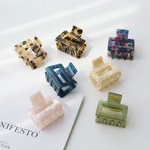 머리앤핀 헤어악세사리 루나 스퀘어 미니 집게핀 명품 머리핀 KN-03025