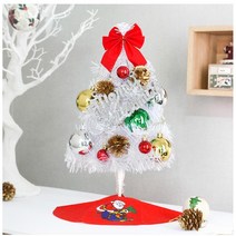 책상 선반위 미니 성탄 화이트트리 풀세트 감성 작은트리 책상위 가게