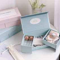 임테기 보관 상자 탯줄 유치 보관함 임신 출산 선물, 블루