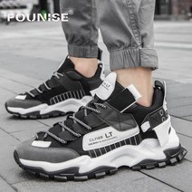 Pounise 남성용 운동화 캐주얼 슈즈 패션 러닝화 워킹화 트레킹화 신발