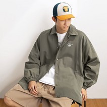 유루 남성용 카라넥 단추 트윌 자켓 / K3681