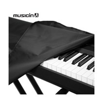 [뮤직인] 전자키보드 신디사이저 전체 덮개 61 76 88건반 /건반악기 피아노 커버, 사이즈 :61건반L