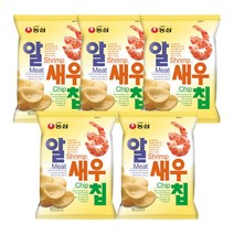 농심 알새우칩, 68g, 5개입