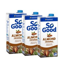 쏘굿 아몬드 오리지널, 1000ml, 3개