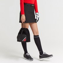 [볼빅] 여성 포인트 솔리드 큐롯 스커트 VLCUK991_BK