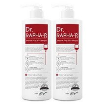 닥터라파알 레드 탈모 샴푸 1 000mL x 2 건성 두피 비듬 가려움, 단품
