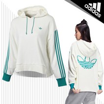 아디다스 W 트레포일 후디 긴팔 IC8136 화이트_쿠