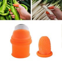 원예 실리콘 엄지 손가락 나이프와 침대 과일에 대한 나이프 피커 Vege-S, 01 브라운