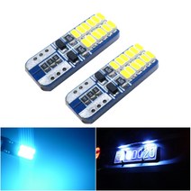 CANBUS-오류 없음 화이트 아이스 블루 T10 W5W Led 3014 칩 전구 자동차 주차 위치 라이센스 인테리어 돔 조명 12V 10 개, 02 WHITE, 01 10PCS
