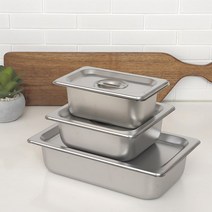 리빙패밀리 스텐밧드 바트 밧트 뚜껑 업소용 반찬통, 8인치, Full, 밧드(본체)