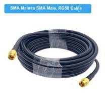 BEVOTOP-SMA Male to SMA Male RG58 50ohm 동축 케이블 20CM ~ 40M SMA Male SMA 플러그 WiFi 안테나 연장 케이블 커넥터, [01] SMA M to SMA M, [12] 30M