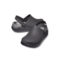 크록스 NC고잔 라이트라이드 블랙 슬레이트그레이 204592-0DD 컬러 남녀공용 바닥이 폭신폭신한 여름샌들