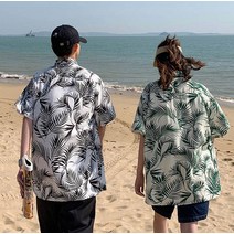여름 휴가 하와이안 셔츠 비치 남방 동남아룩 커플룩