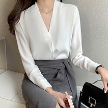 회사원 블라우스 여자 면접코디 하객룩 데일리 데이트