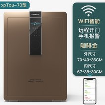 금고 호텔 안전 강력 가정용 홈 소형 지문 유형 높이 보이지 않는 스마트 폰 도난 방지, xptou-70 커피골드-스마트 와이파이 (원격문