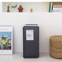 분리수거함 엣지 57리터 스티커포함 재활용분리수거 대용량 쓰레기 휴지통 분리수거함 가정용, 진그레이, 1개