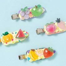 율아트 데코덴 헤어 집게핀 만들기 키트 어린이용 머리 핀, 꽃